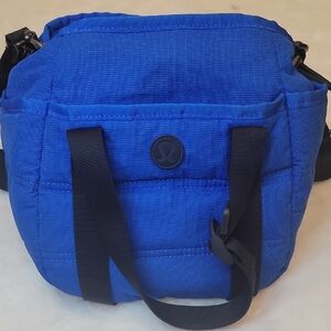 Lululemon Dash All Day Blue Quilted Bucket Crossbody Bag